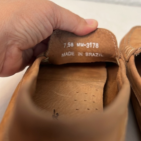 MASSIMO MATTEO PENNY KEEPER BROWN LEATHER LOAFER DRIVING SHOES MOCCASINS 7.5 - Picture 11 of 16
